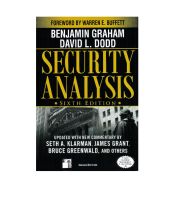 Security Analysis - Benjamin Graham Frankfurt am Main - Hausen i. Frankfurt a. Main Vorschau