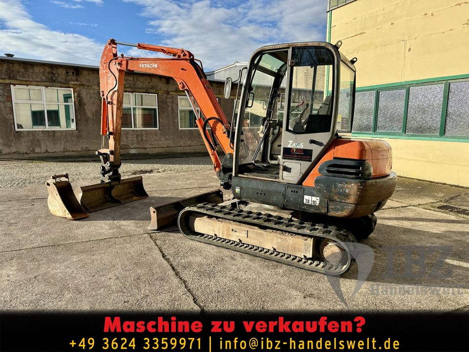 Hitachi ZX50 Kettenbagger Mobilbagger Minibagger 5t Bagger ZX 50 in Ohrdruf