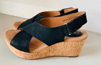 Clarks Damensandalen Kork Absatz Korkkeil Gr.40 Mitte - Wedding Vorschau