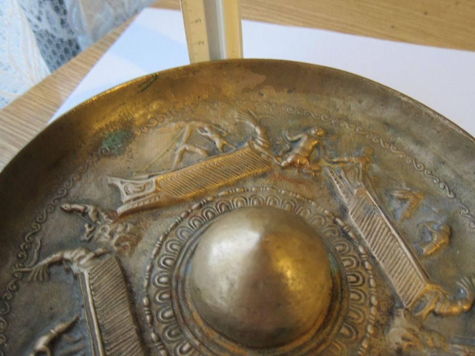 omphaloschale griechisch antik dm 18cm  messing odysseus in Berkenthin