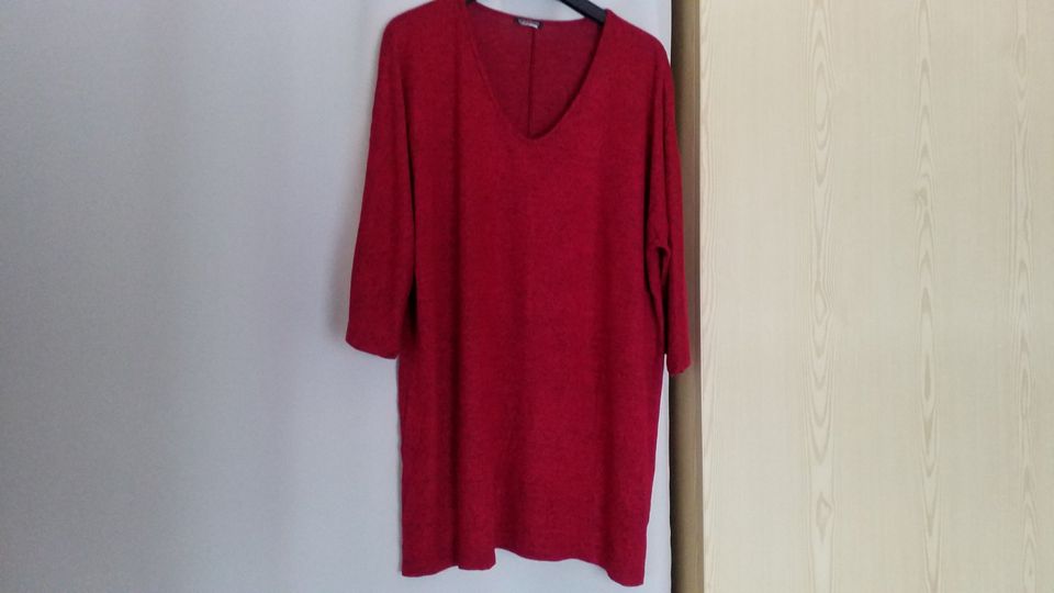 Kim & co Jersey Pullover Gr. 48/50 rot Qvc in Extertal