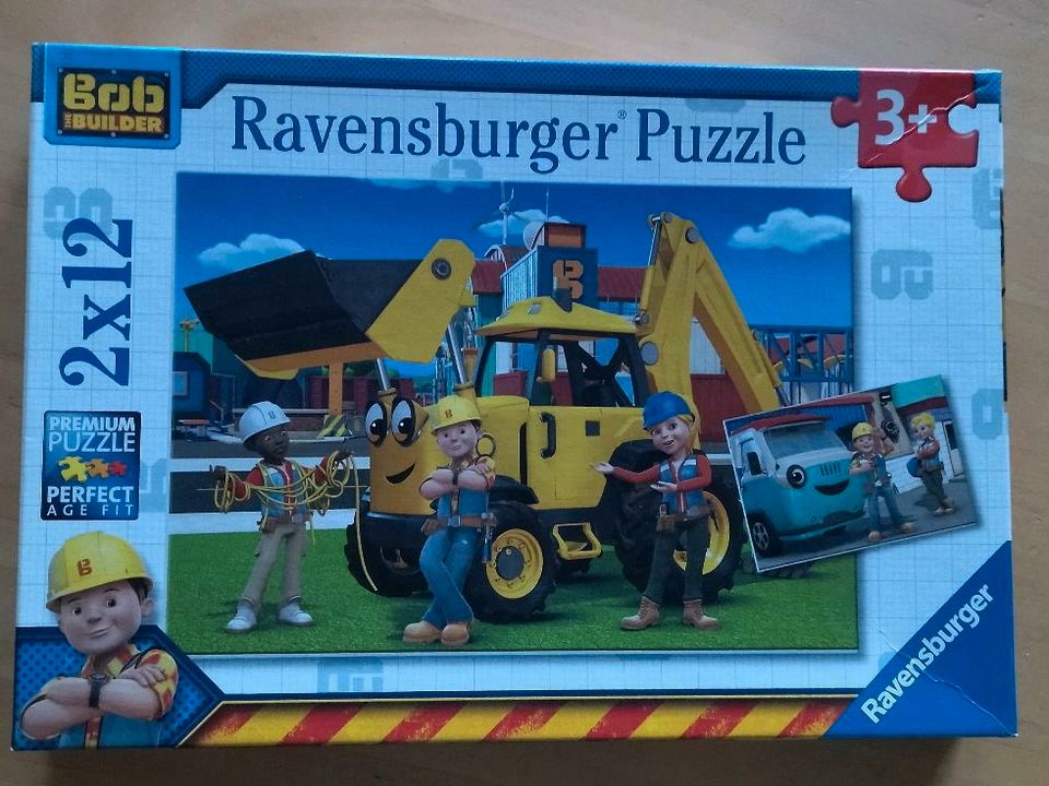 Ravensburger Puzzle 2x12 Teile Bob der Baumeister in Hehlen