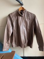 Vintage 80s Brown/Pink Leather Jacket - Braun/Altrosa Lederjacke Berlin - Westend Vorschau