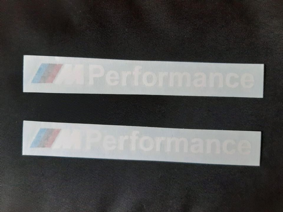 2x BMW M Performance side skirt Aufkleber sticker F20 F30 F10 F15 in Frankfurt am Main