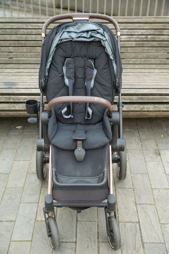 Cybex Priam Platinum Roségold Set Kinderwagen in Heidelberg