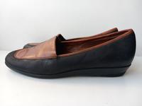 REMONTE  Damen Slipper  Ballerinas Gr.37  Schwarz-Braun Leder Nordrhein-Westfalen - Neuss Vorschau