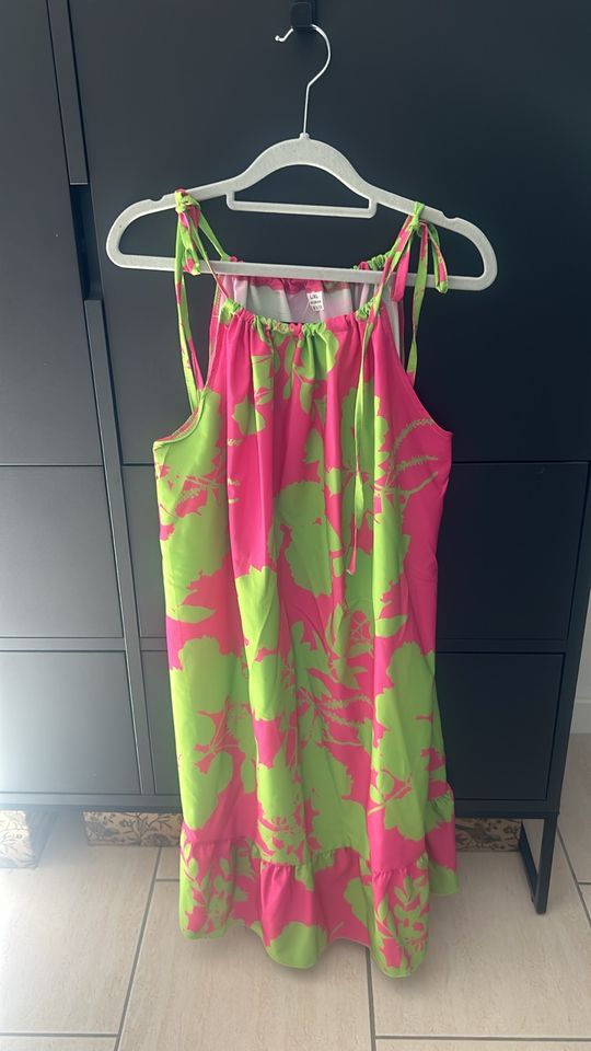 Satin Sommer Kleid gr L/XL in Werneuchen