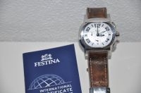 Festina Herren Armbanduhr Uhr Ziffernblatt weiß Leder Schliesse Bayern - Mering Vorschau