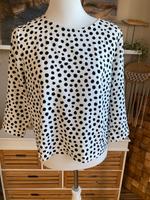 Opus, Bluse, Shirt, Gr 36, Weiß, Schwarz, Punkte Saarland - Bous Vorschau