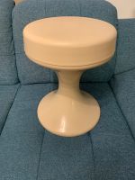 Vintage 70er Kunststoffhocker, Tulpenfuß, Retro, braun/ beige Sachsen - Riesa Vorschau