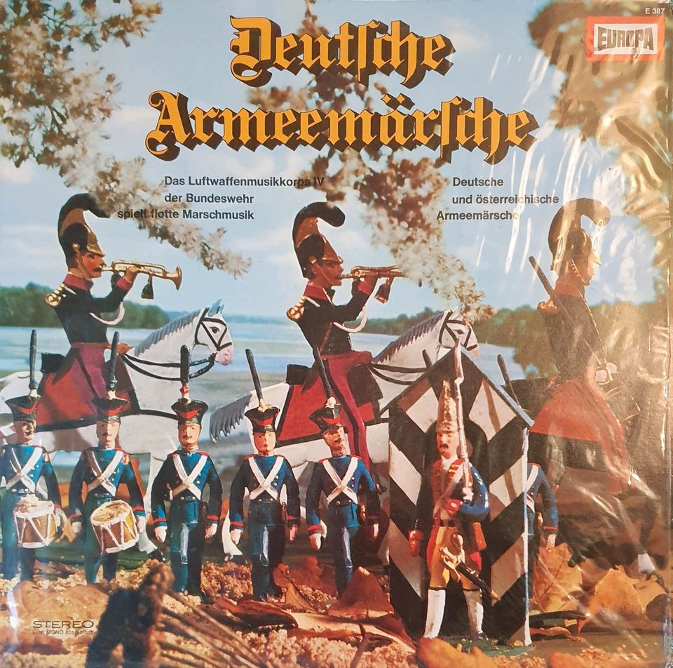 Deut. Armee Märsche beliebte Marsch Blasmusik Schallplatte vinyl in Leutkirch im Allgäu