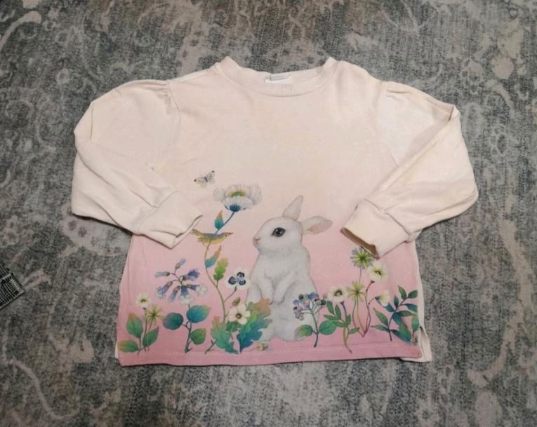 Mädchen sweatshirt/Pullover dünn gr. 98/104 h&m in Rosenheim