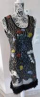 Partykleid ausgefallen cool Kleid Pailletten schwarz Gr. M gebr. Niedersachsen - Northeim Vorschau