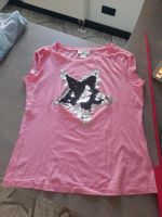 Damen Tshirt rosa mit Stern Silber schwarz Sachsen-Anhalt - Zörbig Vorschau