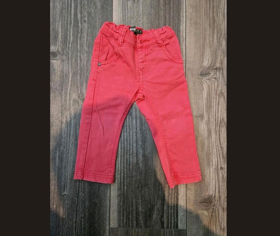 Dirkje Gr. 74 Jeans coralle/pink in Apen