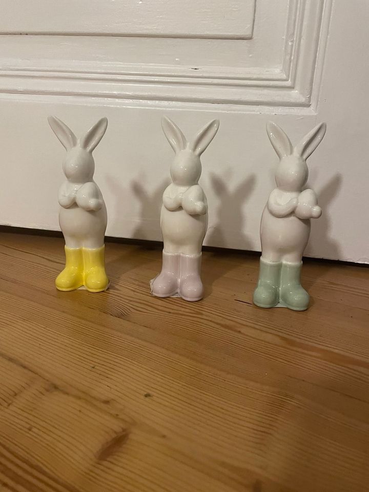 Porzellan Keramik Osterhase Deko Pastell Neu in Braunschweig