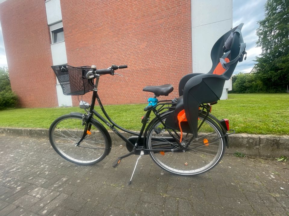 Holland Fahrrad Prophete Classic + Kindersitz 28 Zoll in Welver