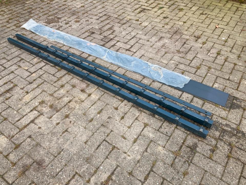 Pfosten Doppelstabmattenzaun Sichtschutz Neu grau anthrazit in Senden