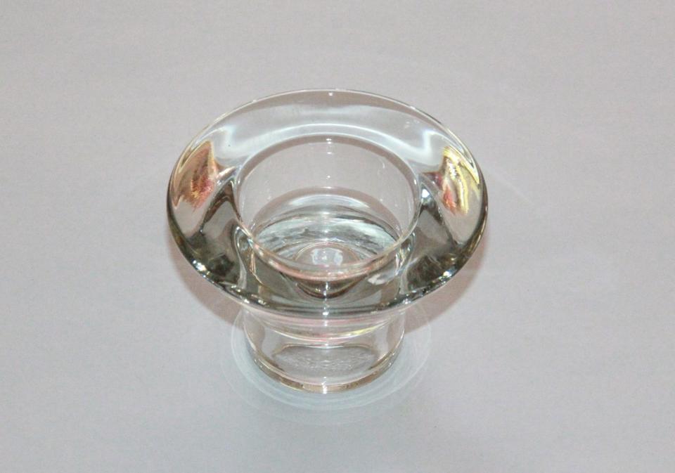 6 Kerzenständer für Teelichter oder Stabkerzen Glas schwer in Hünfeld