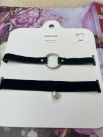 Choker, Kette, Halskette, Halsband, schwarz, dunkelgrün von Mango Baden-Württemberg - Malsch Vorschau