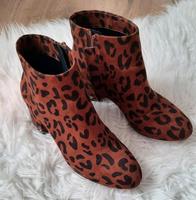 Stiefeletten Leopard Braun Kunstleder Samt Gr.36 Saarland - Ottweiler Vorschau