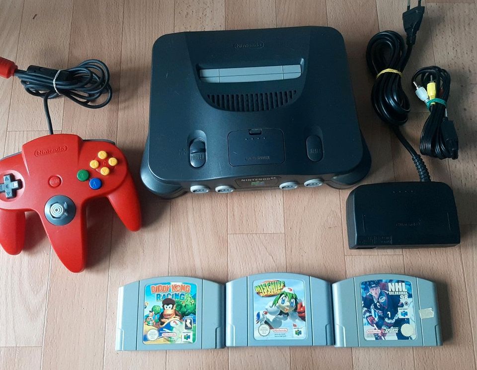 N64 Nintendo 64 + 3 Spiele Diddy Kong Racing Top Zustand in Cuxhaven