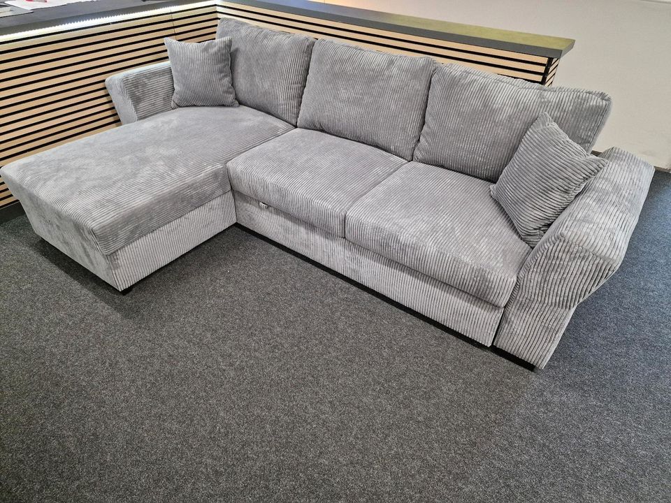 Sofa Ecksofa  L-Form Funktionssofa Schlaffunktion Bettfunktion beidseitig montierbar wohnen Möbel Wurm in Osnabrück