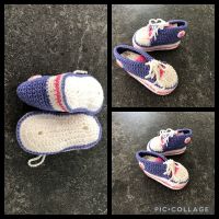 ⭐ 1 Paar Strick Baby Schuhe weis rosa lila *Neu und ungetragen*⭐ Frankfurt am Main - Niederursel Vorschau
