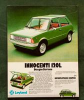 Innocenti 120 Bertone Leyland Werbung Reklame 1977 Niedersachsen - Danndorf Vorschau