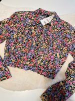 Neu Zara Crop Bluse  Bunt Flieder lila floral Blumen Bayern - Schnaittach Vorschau