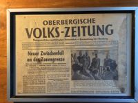 Originalzeitung/Rahmen (OVZ),  4 S. , vom Freitag,13.3.53 Nordrhein-Westfalen - Wiehl Vorschau