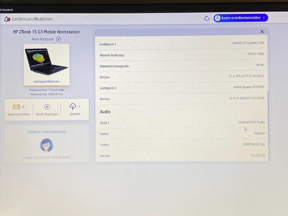 HP ZBook 15 G3 Core i7-6700HQ 32GB RAM 768GB SSD Quadro M1000M in Markneukirchen