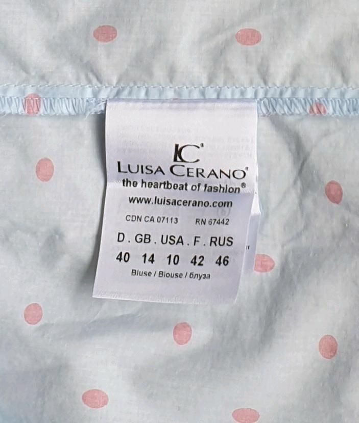 LUISA CERANO Bluse kurzarm Gr. 40 in Eching (Niederbay)