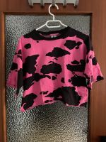 ASOS Crop Oberteil Top Kuhflecken pink schwarz Batik Oversize Nordrhein-Westfalen - Kleve Vorschau