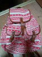 Rucksack in Rot/Beige Bad Doberan - Landkreis - Dummerstorf Vorschau