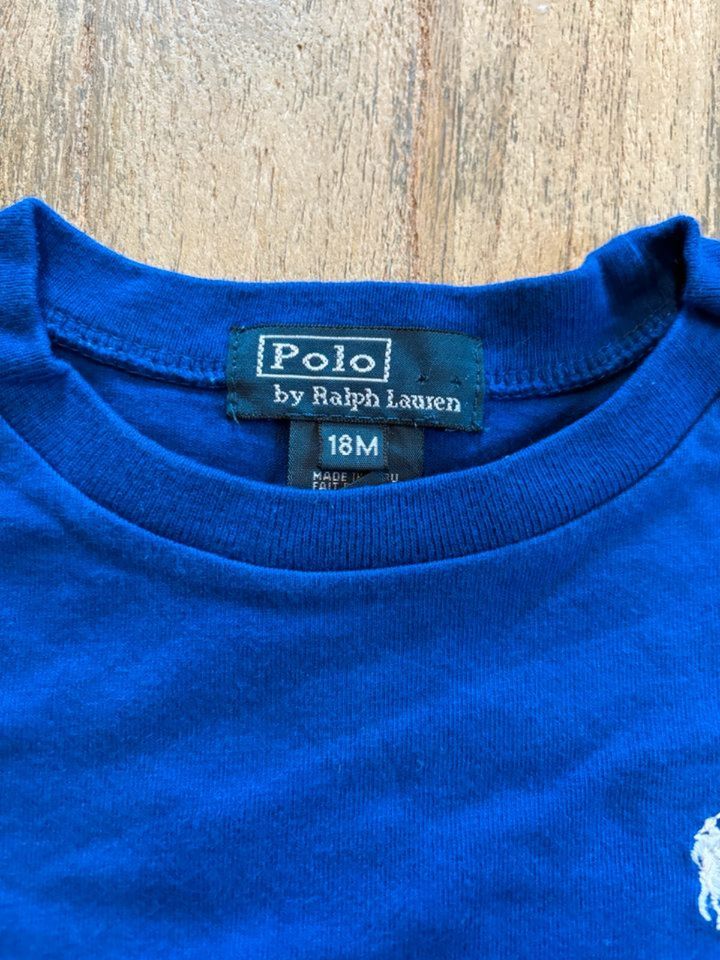 Ralph Lauren Longsleeve T-Shirt Langarm 18M 98/104 blau in Datteln