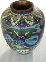 Antike Chinesische Cloisonné Emaille Metall Vase Ziervase Drachen Baden-Württemberg - Bad Schönborn Vorschau