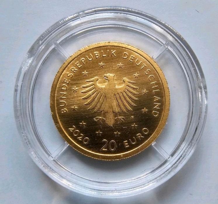 20 Euro Gold - 2020 - Heimische Vögel - Weißstorch F mit Box in Wermelskirchen