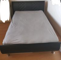 Bett Boxspringbett 140x200 cm leder Optik dunkel grau mit topper Bayern - Traunstein Vorschau