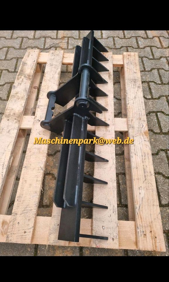 ✅️MS01 - 2er Set - 120cm Humusrechen - 80cm Roderechen Minibagger in Langenneufnach