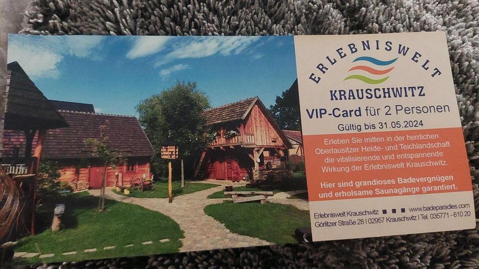 Erlebniswelt Krauschwitz VIP-Card für 2 Personen in Dresden