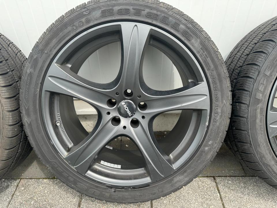 Alufelgen Ronal R20 9,5J Winterreifen Rotalla 275 40, BMW X5 X6 in Hemmingen