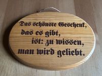 Holzschild mit Spruch Schleswig-Holstein - Lübeck Vorschau