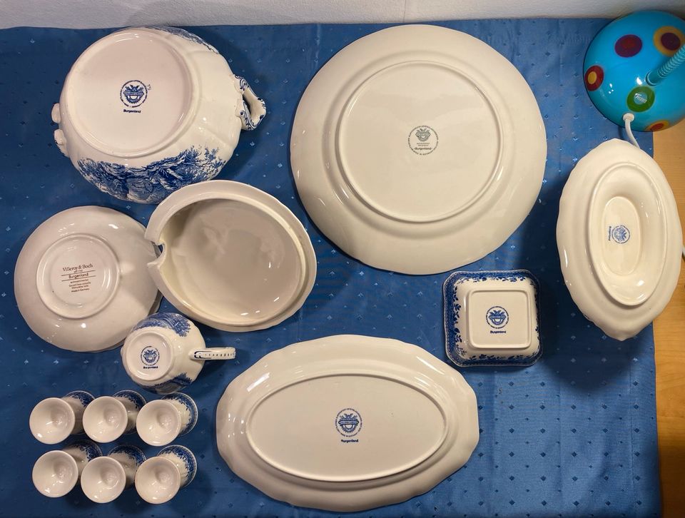 Tortenplatte Villeroy & Boch Burgenland blau makellos in Trier