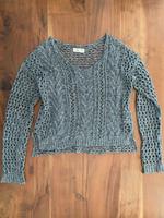 grauer Hollister Strickpullover Gr. M/L Lochstrick BaumwollPulli Nürnberg (Mittelfr) - Mitte Vorschau