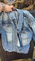 Only Jeansjacke mit Nieten in Gr. M Bayern - Gablingen Vorschau