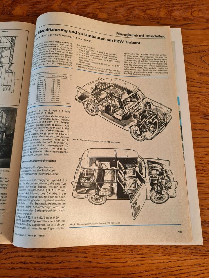 Trabant 1984 Zeitung KFT Top Bericht Weiterentwicklungen DDR IFA in Ravensburg