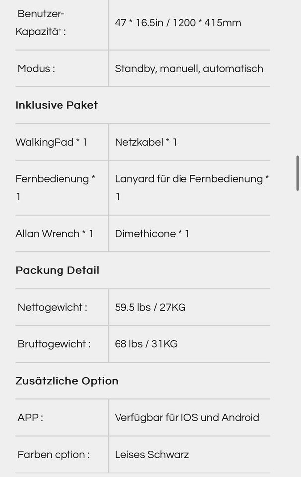 LETZTE CHANCE!WalkingPad Klappbares Laufband Schreibtisch WIE NEU in Dortmund