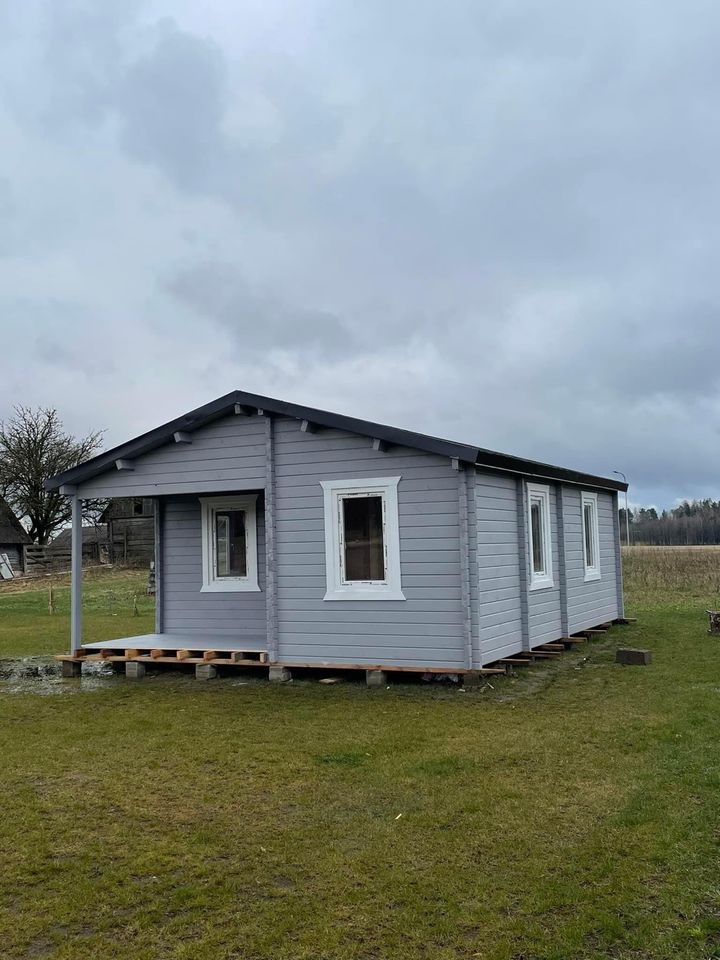 Ferienhaus 5,8x6 Blockbohlen +Montage +Lieferung Haus Gartenhaus in Luckenwalde