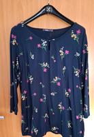 Cecil Blusenshirt 3/4 Ärmeln Gr. L dunkelblau mit Blumenmuster Hessen - Hanau Vorschau